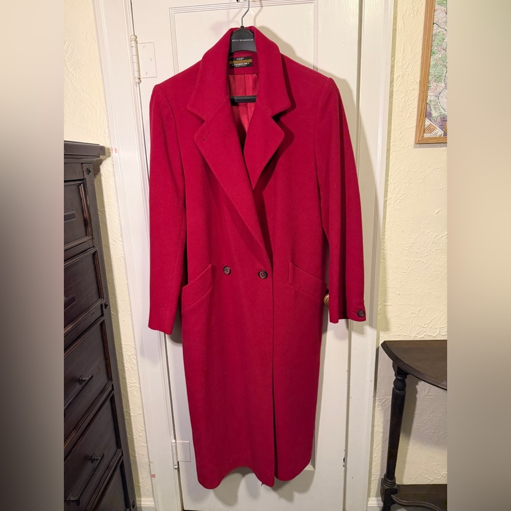 Fog by London Fog woman’s long wool classic coat